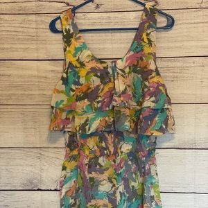 R. 89 100% silk shorts romper